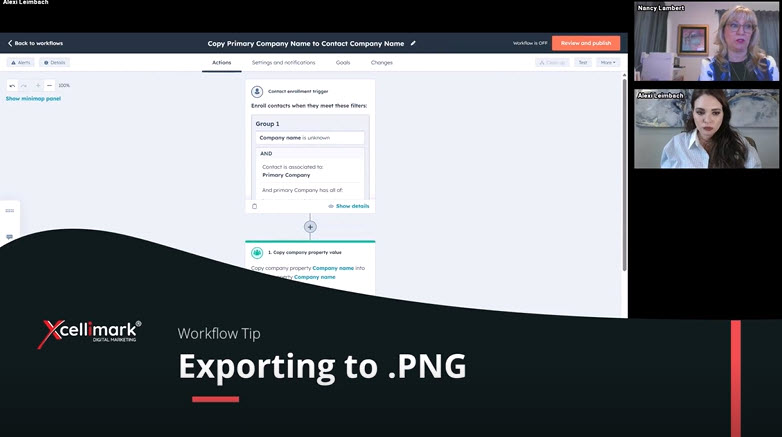 How to Export Your HubSpot Workflow as a PNG File